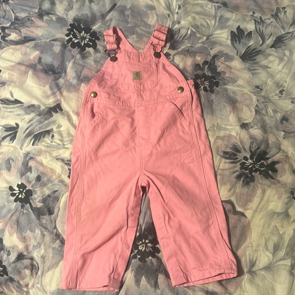 Like new Carhartt pink bibs